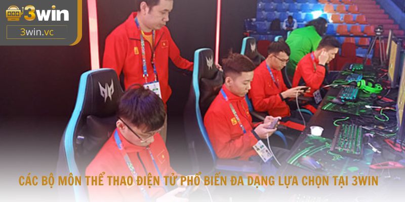 Các bộ môn thể thao điện tử phổ biến đa dạng lựa chọn tại 3win